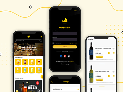 Olympia Liquor - App Design