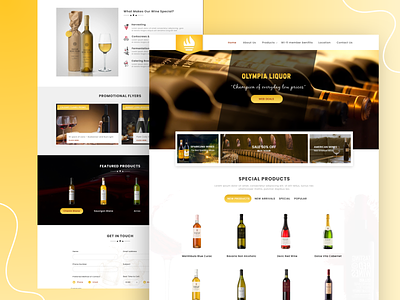 Olympia Liquor - Website Design branding design graphic design home page illustration landing landing page landingpage ui ui ux ux web web page webdesign website website design
