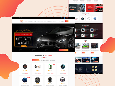 SKF Speed - Website Design agency automotive automotive design branding car landing car landing page car website design landing landingpage ui ui designer ux web web design website