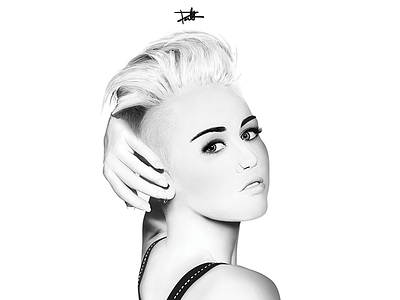 Miley digital painting miley cyrus