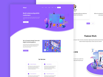 Masi Digital Business Agency design photoshop psd ui ux web webdesign website