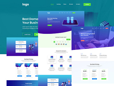 Digital Hositng PSD Template