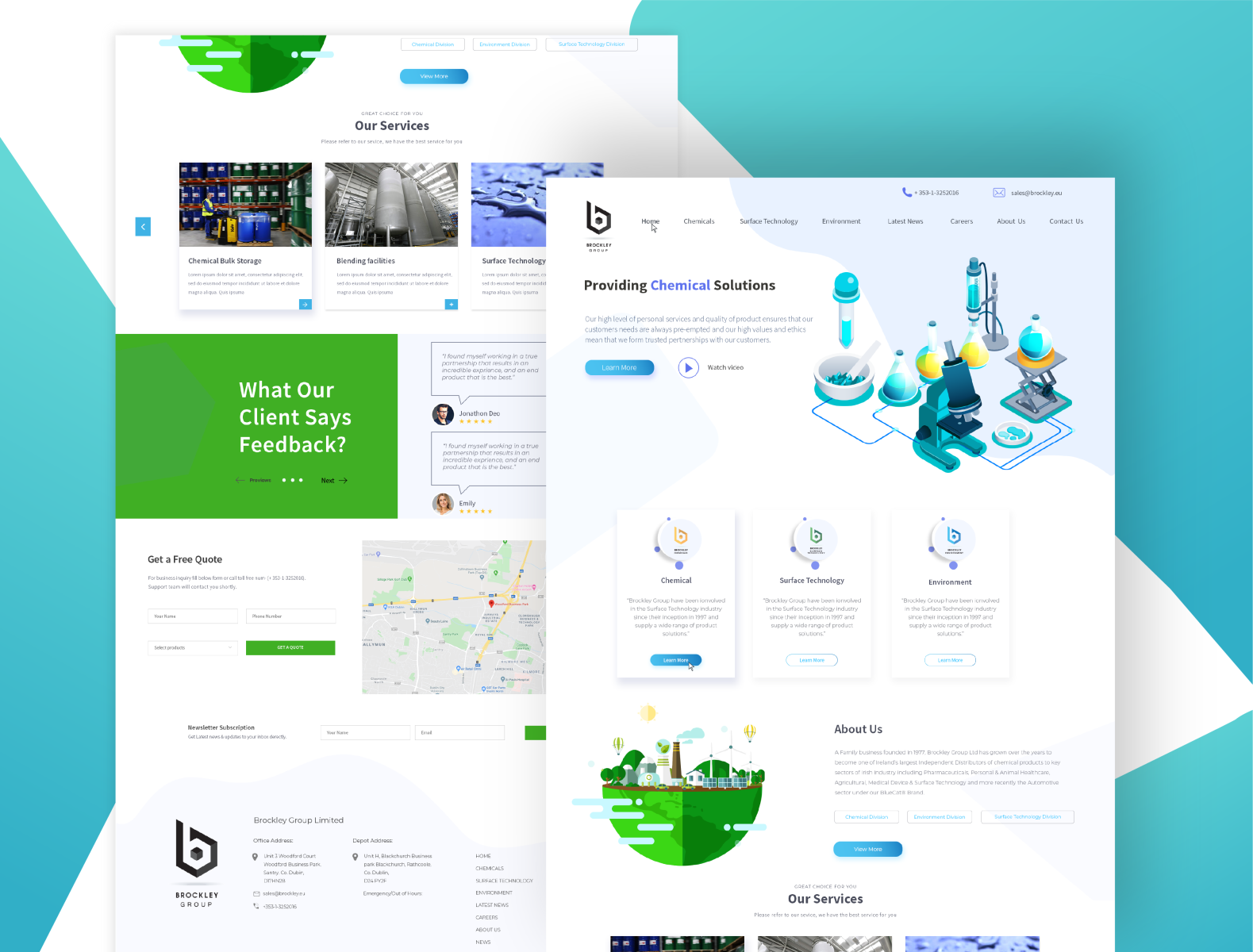 Brockley website by Fahim461 on Dribbble