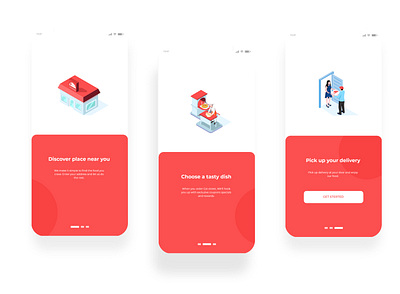 Food delivery onboarding adobe illustrator adobe photoshop adobe xd android app app design app ui kit apple app design figma food app food delivery graphic design ios app iphone app design mobile app mobile ui ui ui design ui flow ui ux user intarface