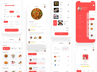 Food delivery app design