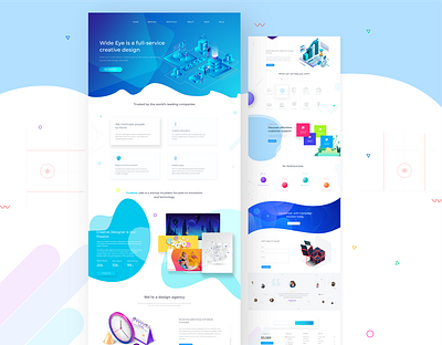 website home creative website graphic design illustraion illustration isometric isometric design isometric website landing ui website design