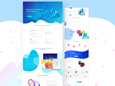 website home creative website graphic design illustraion illustration isometric isometric design isometric website landing ui website design