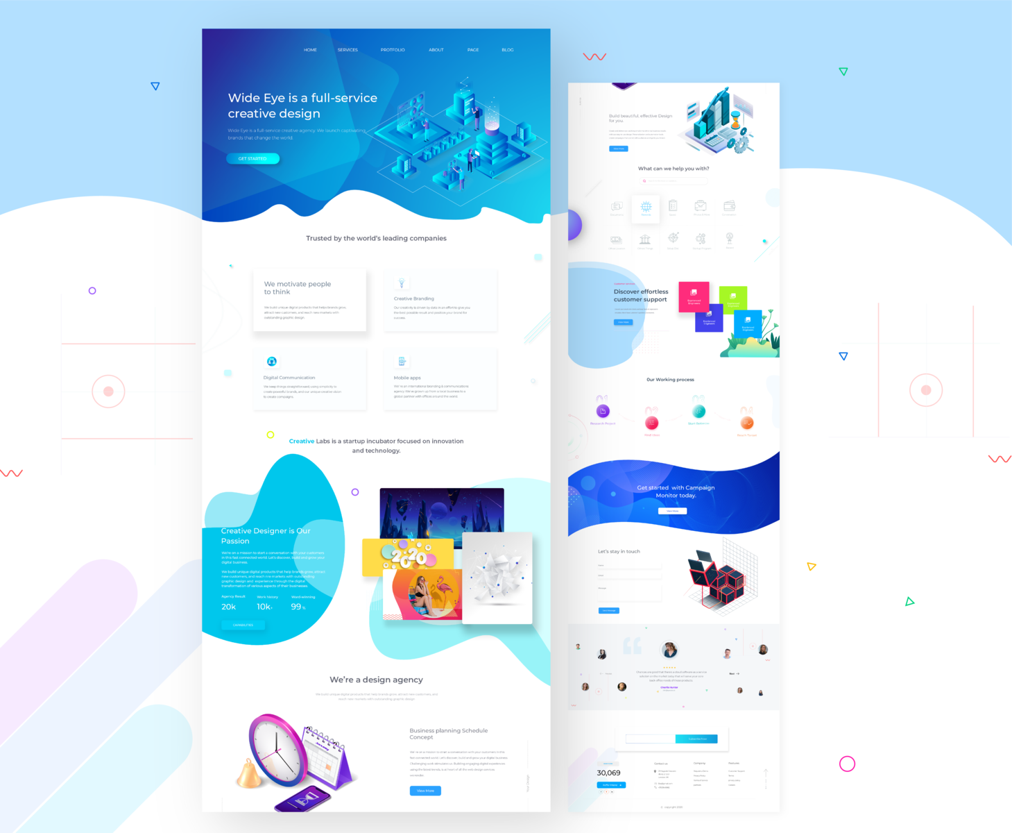 website home by Fahim461 on Dribbble