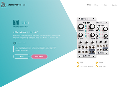 Landing Page (Mutable Instruments)