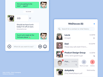 Direct messaging - Daily UI #013