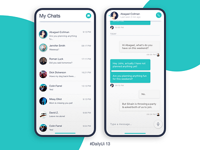 Daily Ui 13 Direct Messaging dailyui direct messaging