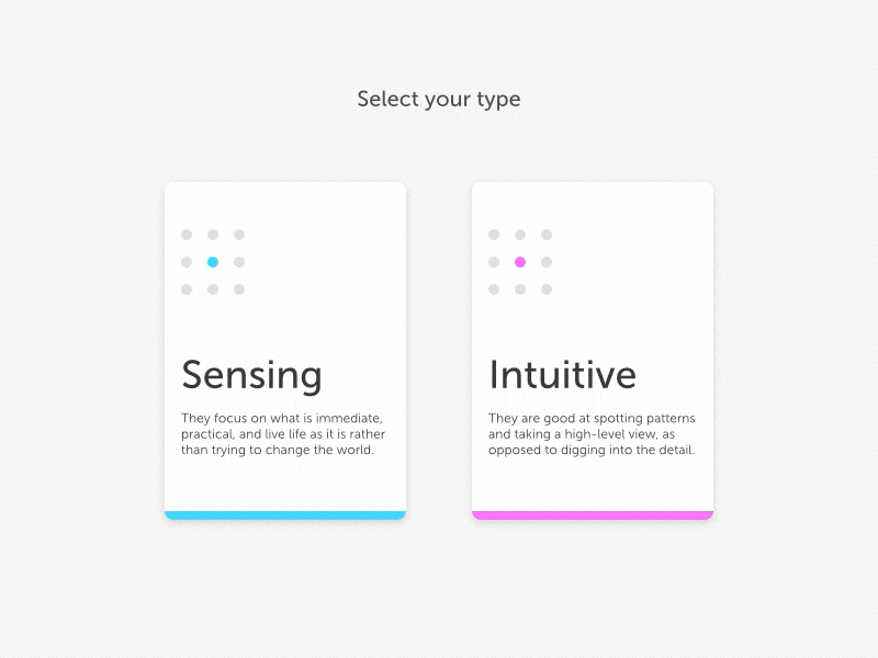 Dailyui 64 Select User Type 64 dailyui motion principle select user type