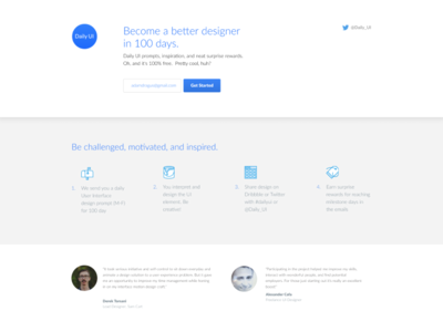 Daily UI 100 Redesign daily ui lp