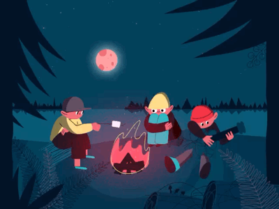 Campfire motion motiondesign motiongraphics