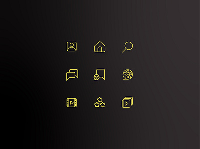 Rating Movie app icon pack app icon icon pack ios app lineart minimal movie