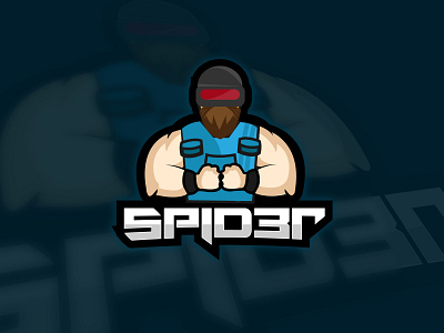 Spider Esports Logo Design branding charachter design creative design creativity design graphic design illustration illustrator logodesign typography vector
