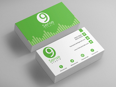 9 Sense Studio Business Card Design