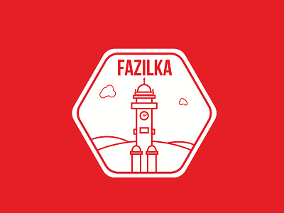 Sticker for my hometown Fazilka creativity design hometown illustration sticker vector