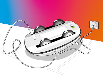 Apple car charging illustration adobe illustrator design graphic design illustration vector