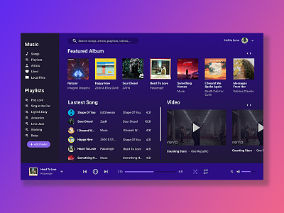 Music App app desktop music musicapp ui