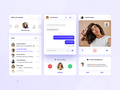 UI Elements #2: Communication app app design chat clean colors communication dashboard design designer interface ios mobile mobile design ui ui design ui kit user interface ux ux design web design