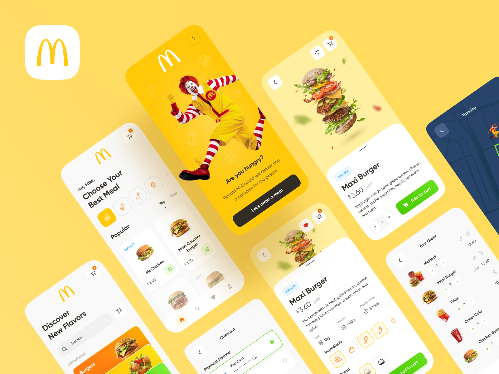 McDonald's App by Mike Zué ™ on Dribbble