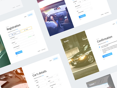 Rydah's app - Sign up process app car design drivers interface rides sign up uber ui ui design ux ux design web design wip