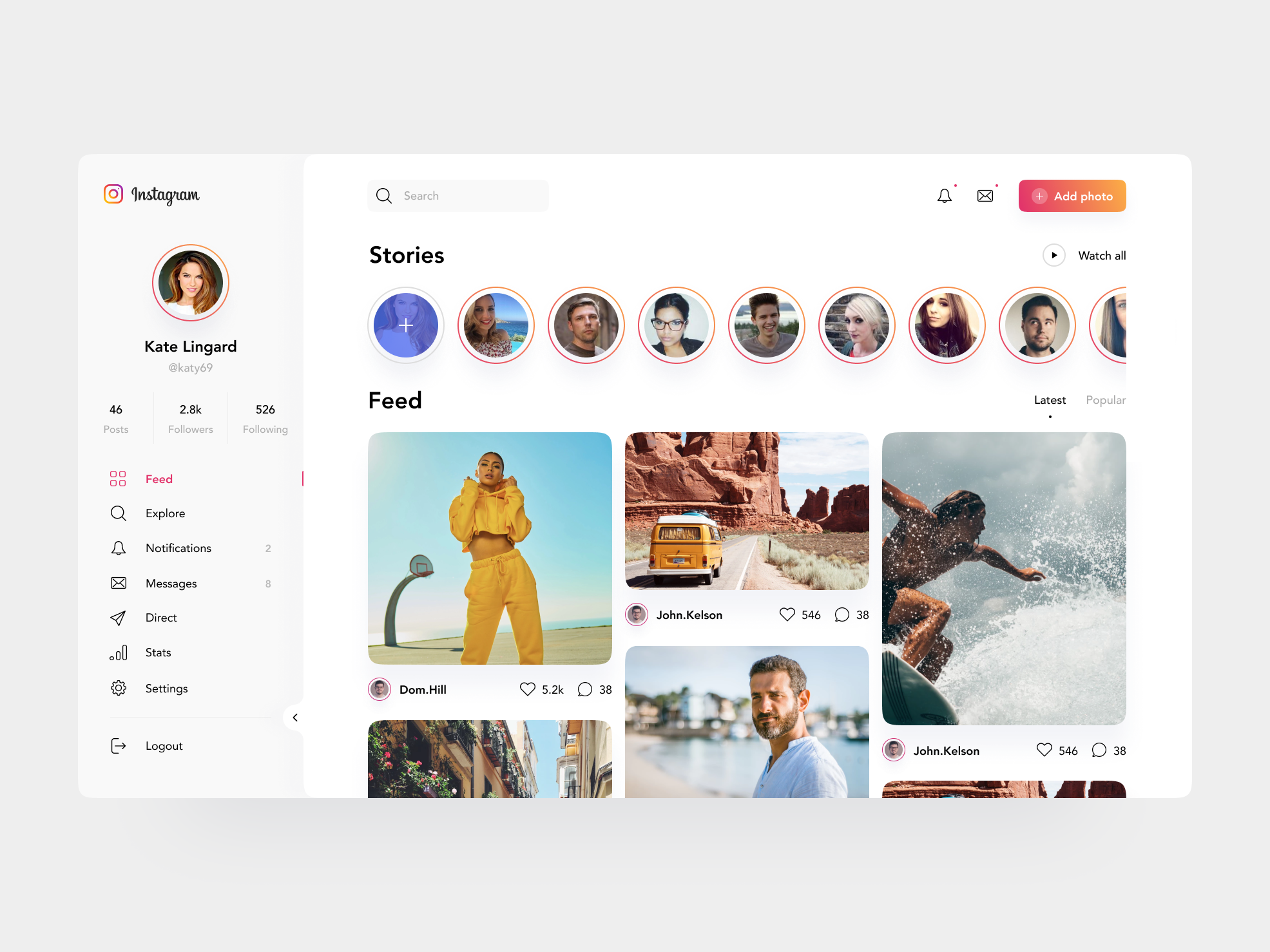 instagram preview grid