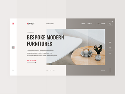 Bespoke Modern Furnitures clean design e commerce figma flat furnitures interface minimal photos ui ui design uidesign ux ux design web design