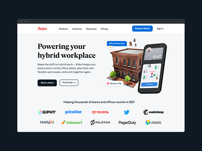 Homepage design