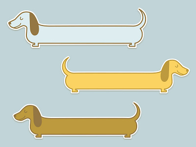 Weiner Dogs design illustration weiner dogs