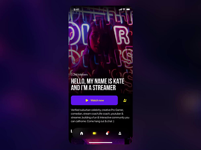 Streaming service concept animation app concept design ios mobile stream streaming ui uiux ux