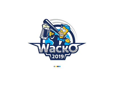 Wacko Baseball Logo baseball cartoonish clever fresh funky funny illustration logo moosartist mosaabosweilem playful simpson sport sport logo vector موسى ابوسويلم