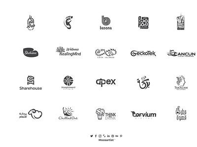 100 logos 2020 set 2 mosaabosweilem               Moosartist