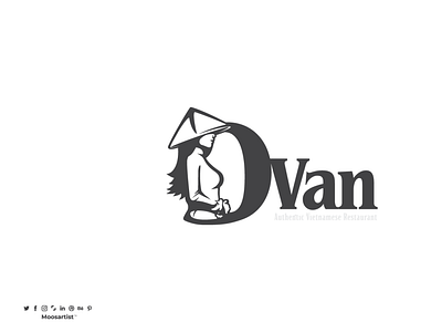 O van Vietnamese Resturant clever doitmediajo jordan lady logo mascot moosartist mosaabosweilem pictorial logo resturant vietnam vietnamese women الاردن تصميم الشعارات تصميم شعارات لوجو مصمم شعارات موسى ابو سويلم موسى ابوسويلم