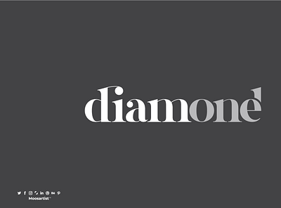 Diamond one logo abstract clever creative creativr typography diamond diamonds logo moosartist mosaabosweilem typogaphy لوجو مصمم شعارات مصمم شعارات محترف موسى ابو سويلم موسى ابوسويلم