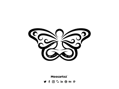 Yoga Moth butterfly clever creative logo moosartist mosaabosweilem moth moth logo relax souls spiritual women yoga ايقونة تصميم شعارات لوجو مصمم شعارات موسى ابو سويلم موسى ابوسويلم يوغا