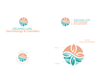 Orchard Lake Dermatology Cosmetics1 clever cosmetics creative dermatology leaf logo moosartist mosaabosweilem تصميم شعارات لوجو مصمم شعارات موسى ابو سويلم موسى ابوسويلم