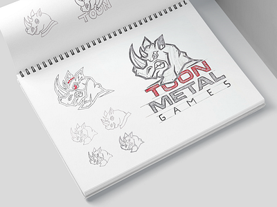 Toonmetal Logo Sketches