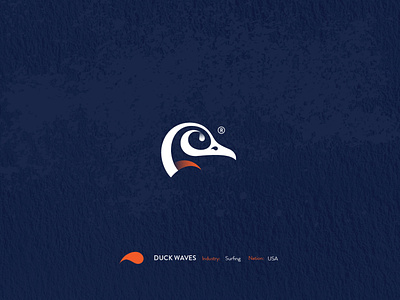 Duck Waves Surfing Comunity Logo design clever creative design illustration logo moosartist mosaabosweilem مصمم شعارات موسى ابوسويلم