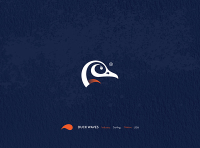 Duck Waves Surfing Comunity Logo design clever creative design illustration logo moosartist mosaabosweilem مصمم شعارات موسى ابوسويلم