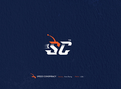 Speed Conspiracy logo design in USA auto logo c letter clever creative design illustration logo moosartist mosaabosweilem racing letters racing logo s letter sc logo speed سباق شعار سباق شعار سيارات مصمم شعارات موسى ابوسويلم