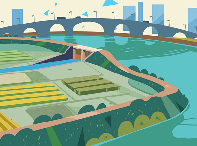 develop polder design illustration