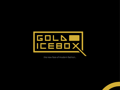 Logo design - Gold Icebox brand fashion logo