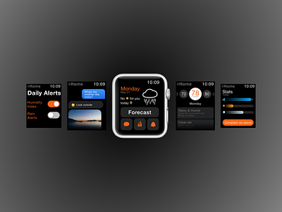 Weather butler - Apple Watch apple apple watch apple watch mockup design ui ux watchos