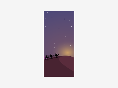 Desert Search apple camel design dessert gradients iphone wallpaper iphone x night ui ux vector wallpaper