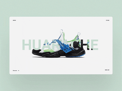 Huarache Website Design design fullscreen inspiration ix motion shoes ux web