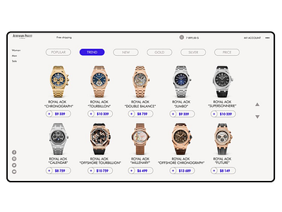 Watches online shop