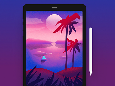 Sunset illustration