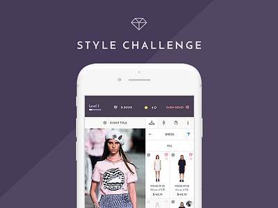 Style Challenge Game App gameapp ios layout simple ui ux